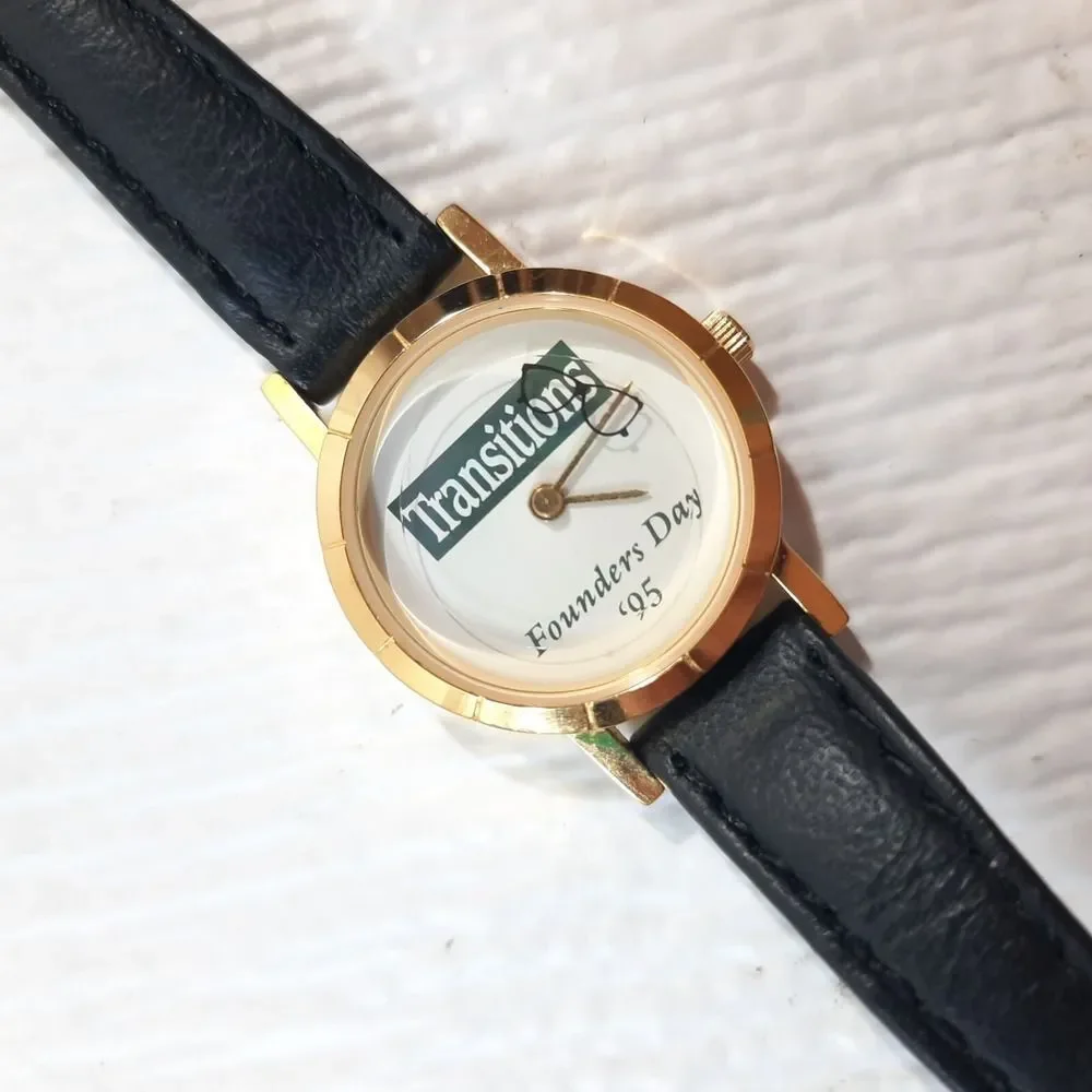 Transitions lenses Founder's Day '95 watch wristwatch 1995‎ optometrist promo